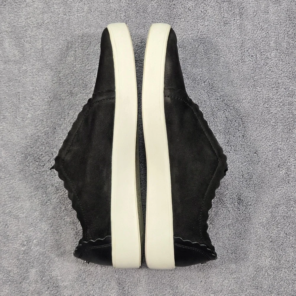 Cole Haan Grand‎ Crosscourt Scallop Sneakers Womens 7B Black Leather W17782